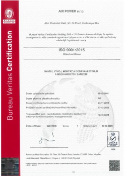 Certifikát ISO9001