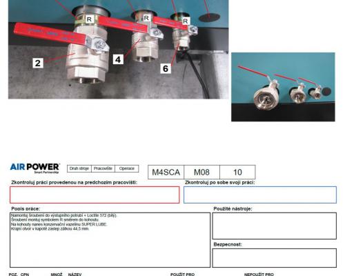 OMS - technologický postup (Operational Method Sheet)